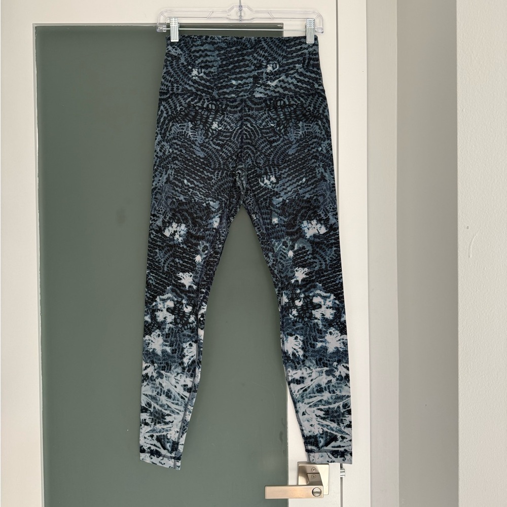 Blue Animal Print Lululemon Leggings